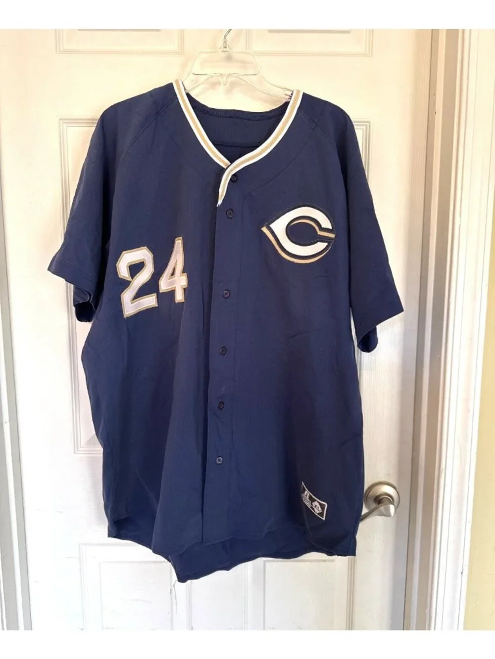Russell Athletic Cincinnati Reds 24 Tony Perez Blue Jersey XL MLB Baseball - Picture 1 of 8